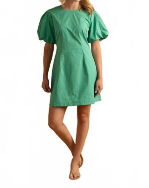 NEW DOUBLE A rome mini dress in lagoon